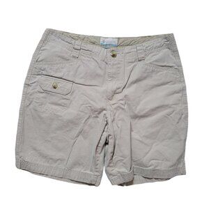 Columbia 100% Cotton 8" Beige Shorts - Size 10